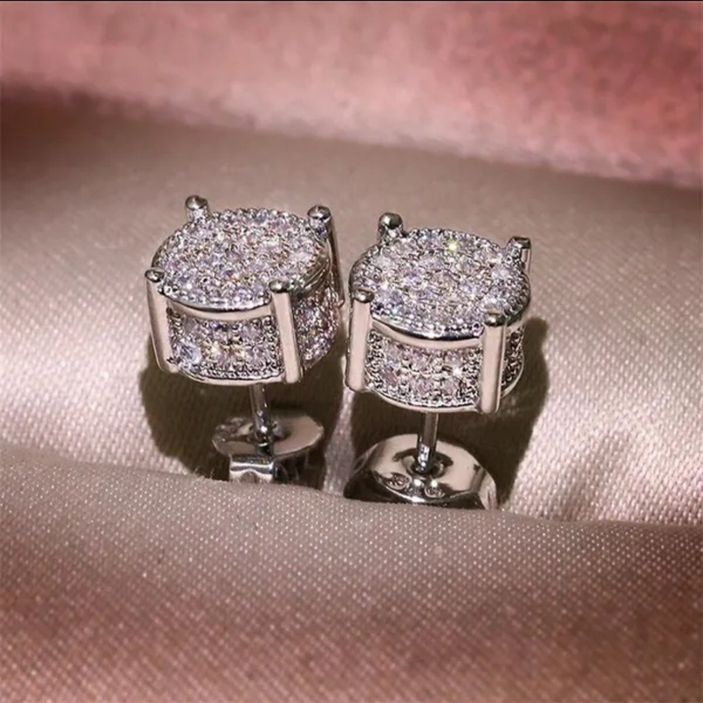 Elegant Silver Stud Earrings-59